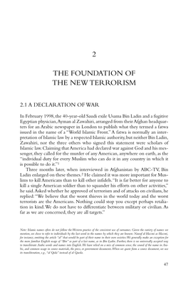 2 the Foundation of the New Terrorism