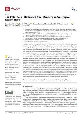 The Influence of Habitat on Viral Diversity in Neotropical Rodent Hosts