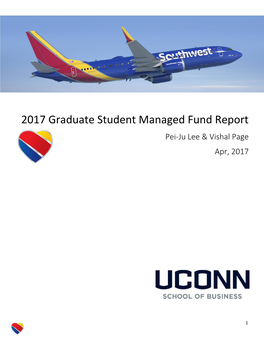 2017 Graduate Student Managed Fund Report Pei-Ju Lee & Vishal Page Apr, 2017