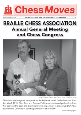 Braille Chess Association Annual General Meeting and Chess Congress