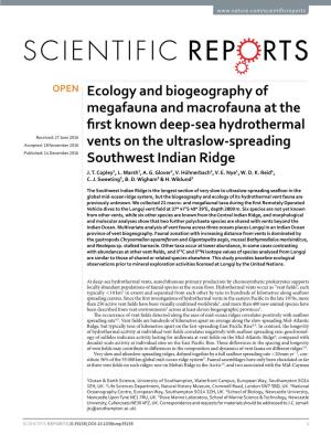 Ecology and Biogeography of Megafauna And