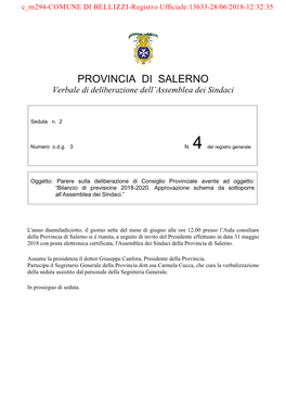 Provincia Provincia Di Salerno Salerno