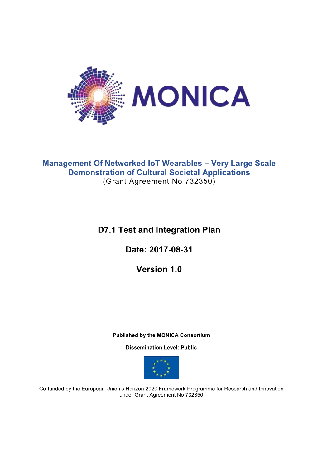 D7.1 Test and Integration Plan