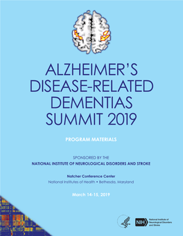 NIH Alzheimer's Disease-Related Dementias Summit 2019