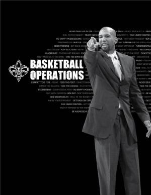 Basketball Operations Basketball Operations Basketball Operations
