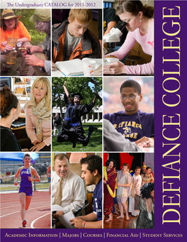 Courses | Financial Aid | Student Services DEFIANCE COLLEGE | TABLE of CONTENTS |
