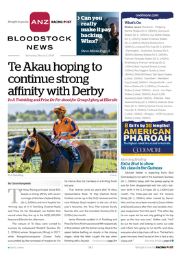 Te Akau Hoping to Continue Strong Affinity with Derby
