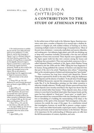 A Contribution to the Study of Athenian Pyres