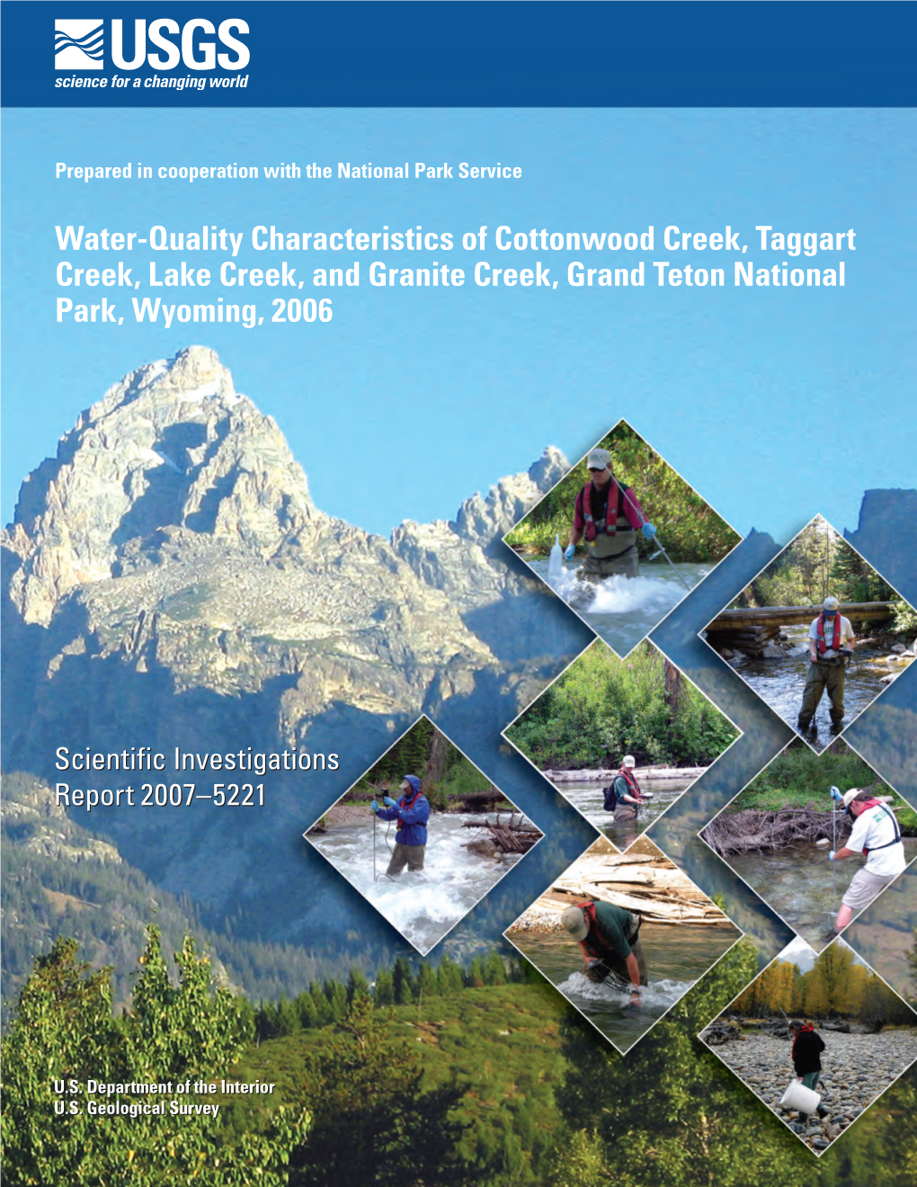Water-Quality Characteristics of Cottonwood Creek, Taggart Creek, Lake Creek, and Granite Creek, Grand Teton National Park, Wyoming, 2006