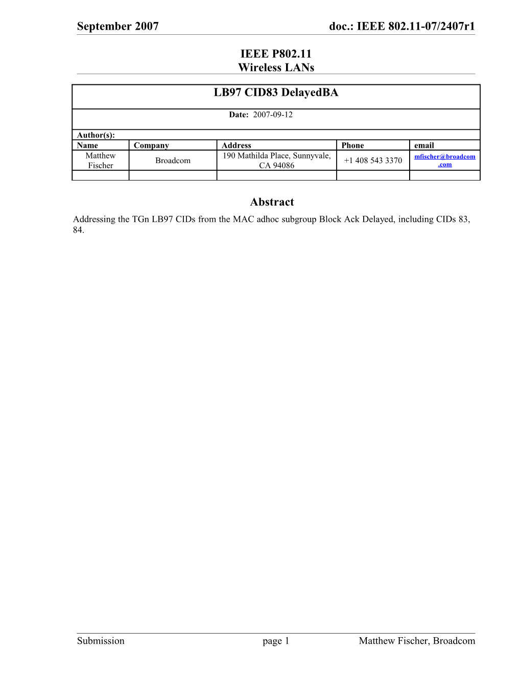 Tgn Editor: Change Item 3.N17 of Subclause 3 Definitions of Tgn Draft D2.07 on About Page