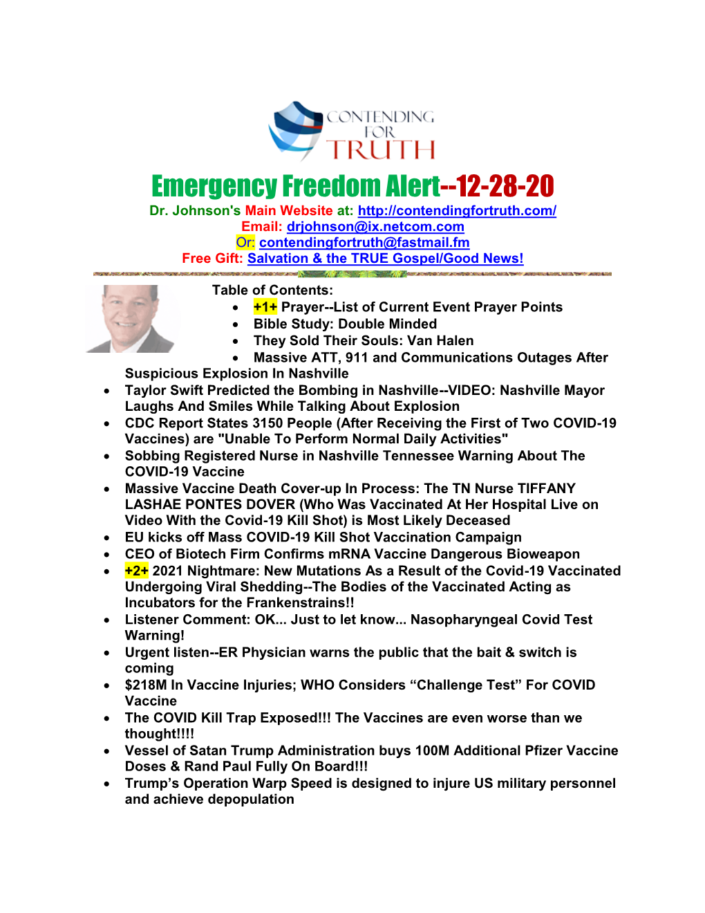 Emergency Freedom Alert--12-28-20 Dr