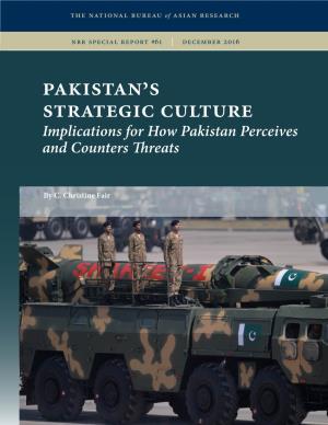 Pakistan's Strategic Culture
