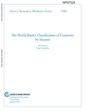 The World Bank's Classification of Countries by Income