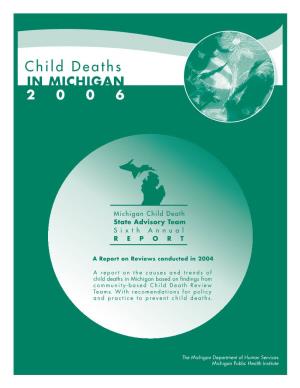 Child Deaths in MICHIGAN 2006