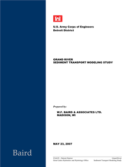 Grand River Sediment Transport Modeling Study (USACE)