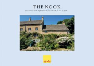 THE NOOK Piccadilly • Guiting Power • Gloucestershire • GL54 5UU the NOOK Piccadilly, Guiting Power, Gloucestershire GL54 5UU