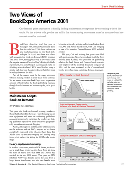 Two Views of Bookexpo America 2001