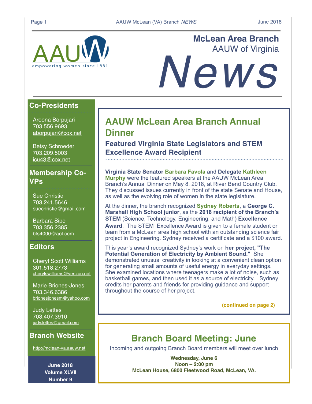 AAUW News Template 2018 06