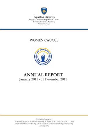 ANNUAL REPORT January 2011 - 31 December 2011