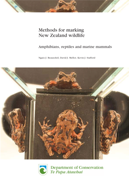 Methods for Marking New Zealand Wildlife: Amphibians, Reptiles and Marine Mammals
