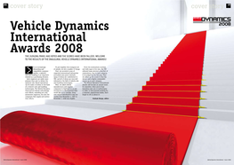 Vehicle Dynamics International Awards 2008