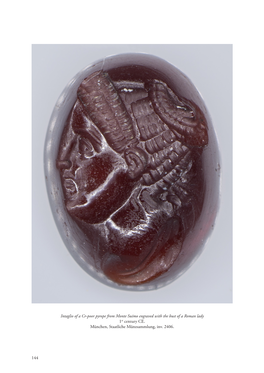 144 Intaglio of a Cr-Poor Pyrope from Monte Suímo Engraved with The