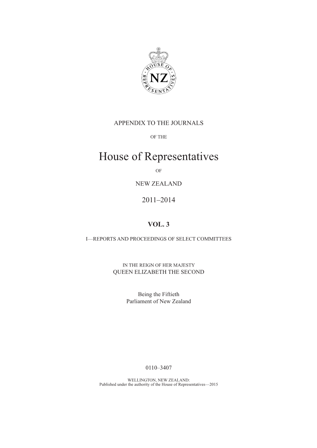 House of Representatives