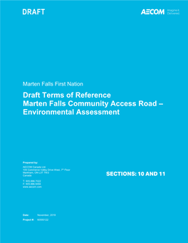 Draft Terms of Reference Sections 10-11