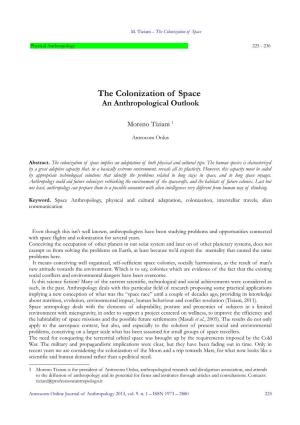 The Colonization of Space