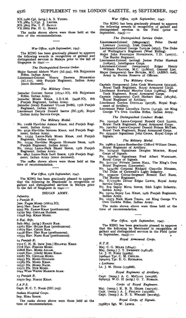 45*6 Supplement to the London Gazette, 25 September, 1947