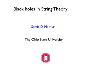 Black Holes in String Theory