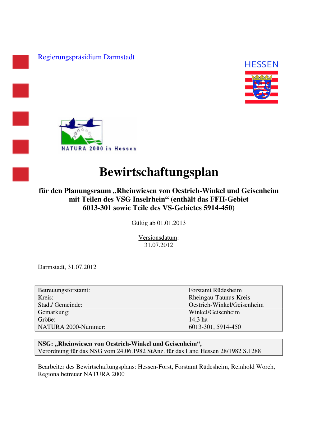 6013-301 Rheinwiesen Von Oestrich-Winkel Und Geisenheim