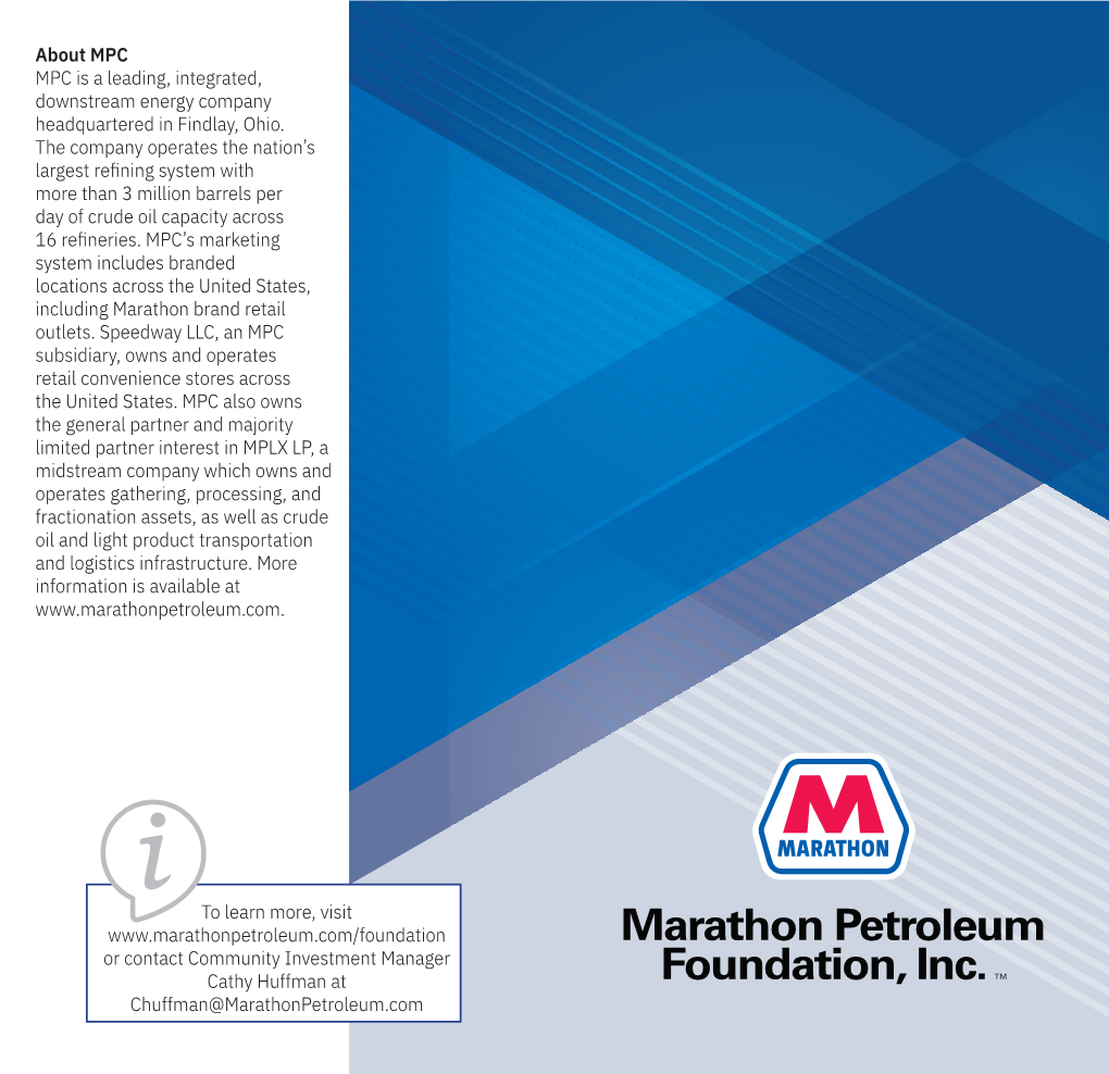 Marathon Petroleum Foundation, Inc.TM