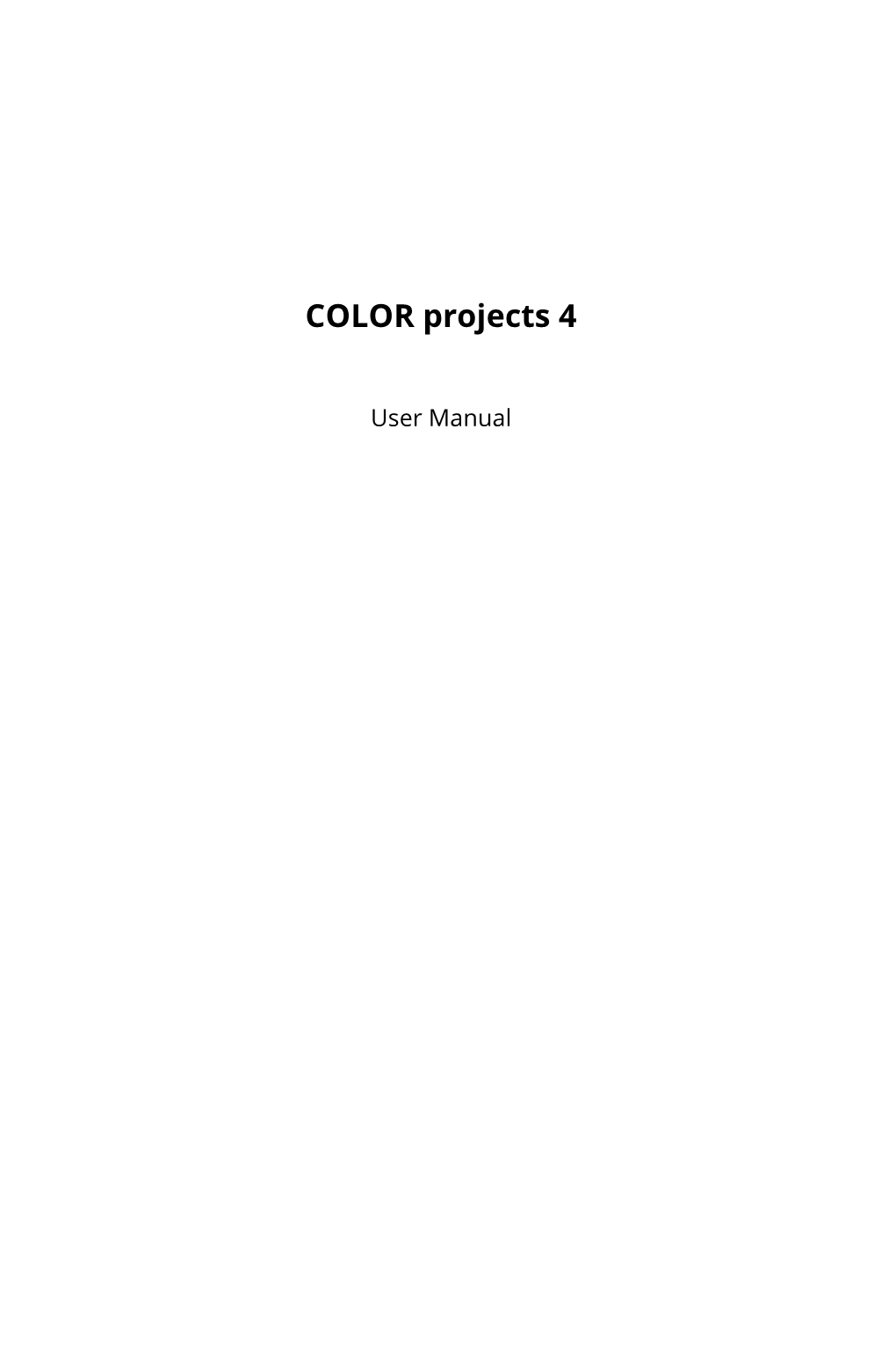 COLOR Projects 4