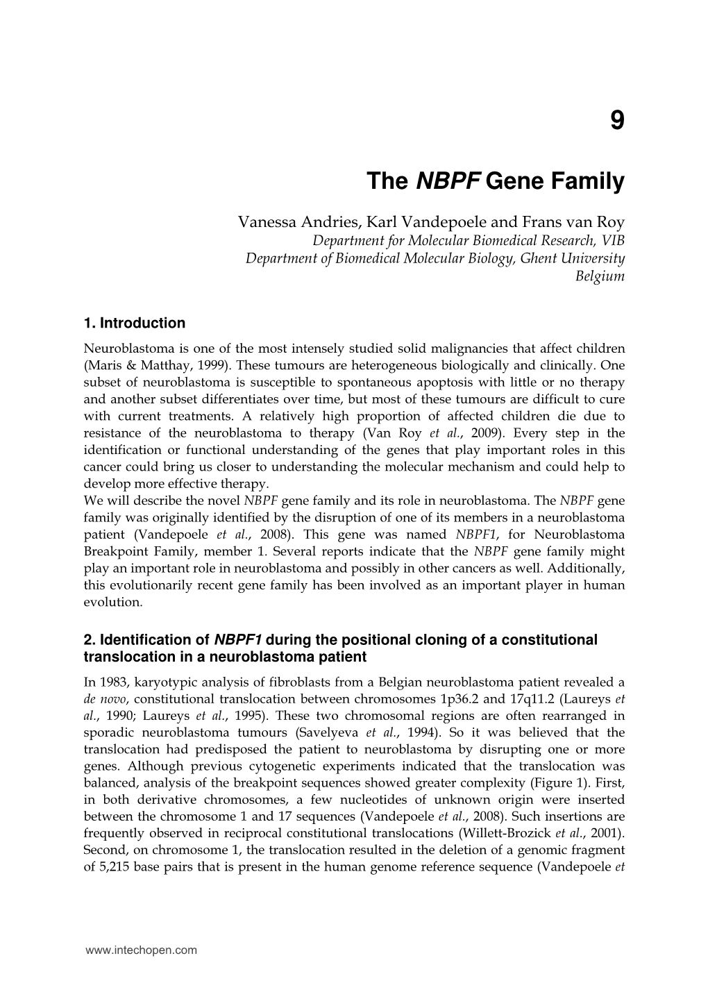 The NBPF Gene Family