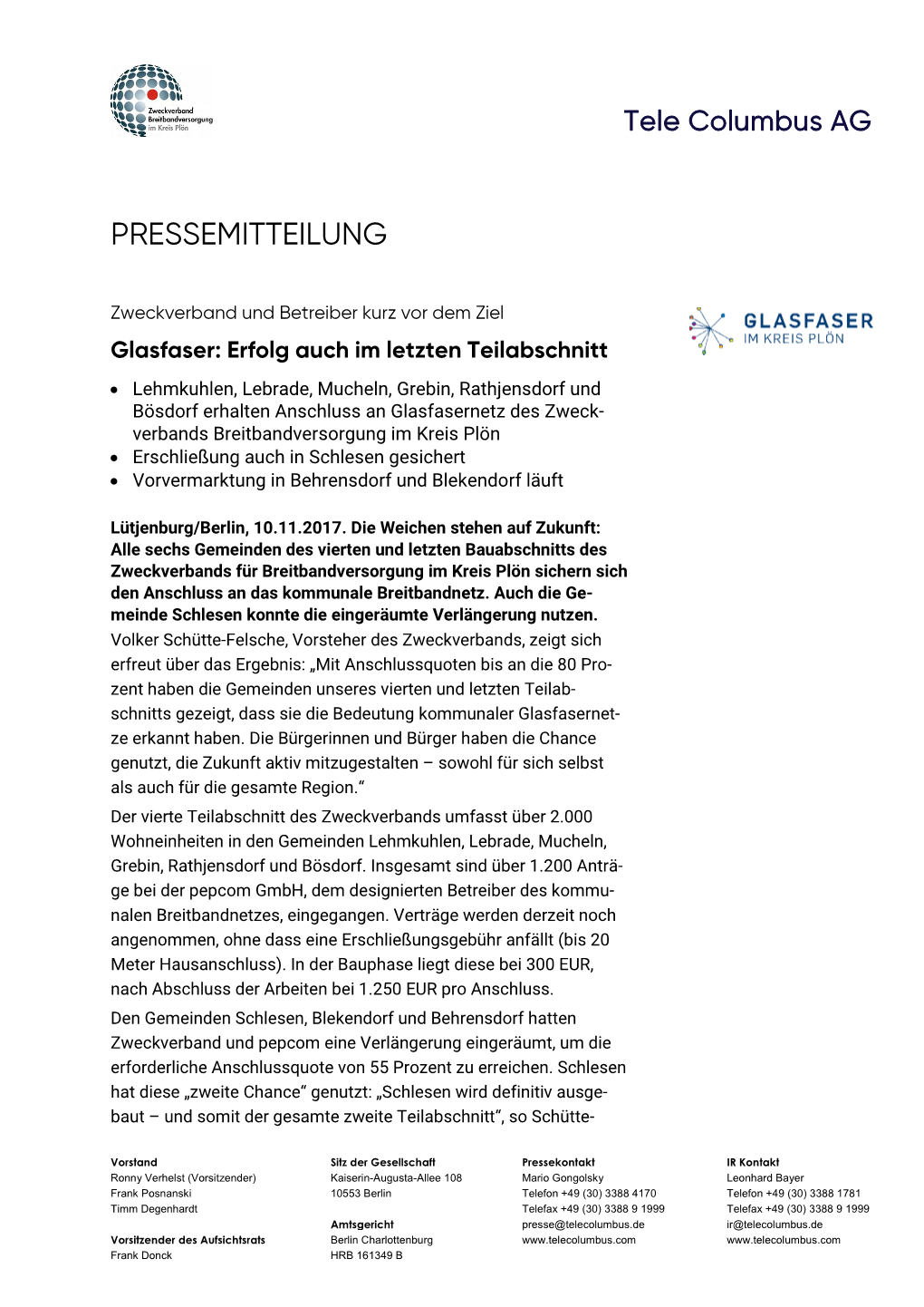 Pressemitteilung Semitteilung