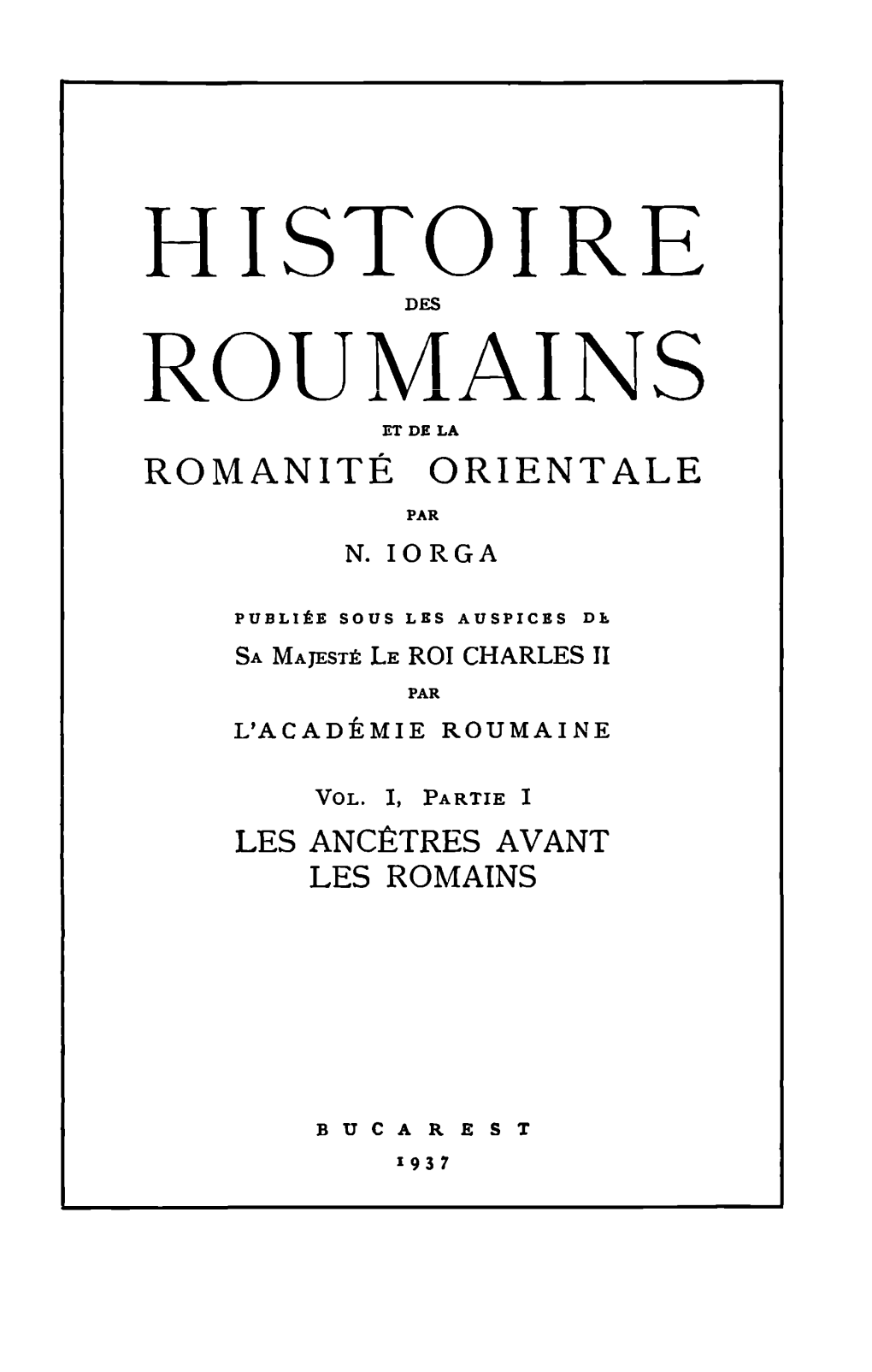 HISTOIRE Roude4sains ET DE LA ROMANITE ORIENTALE PAR N