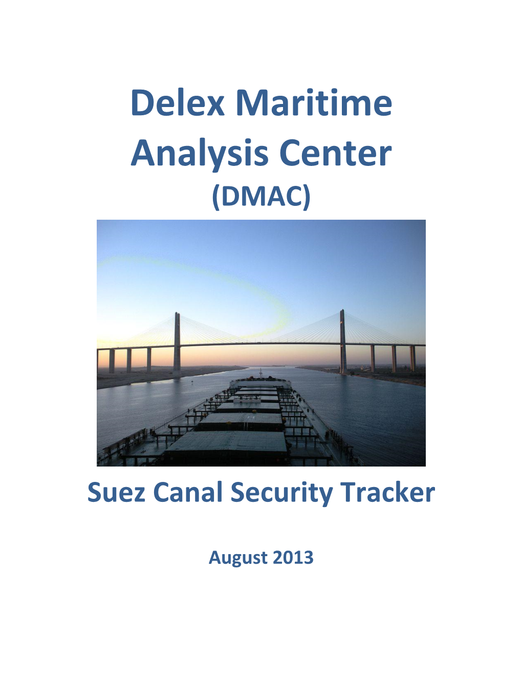 Delex Maritime Analysis Center (DMAC)
