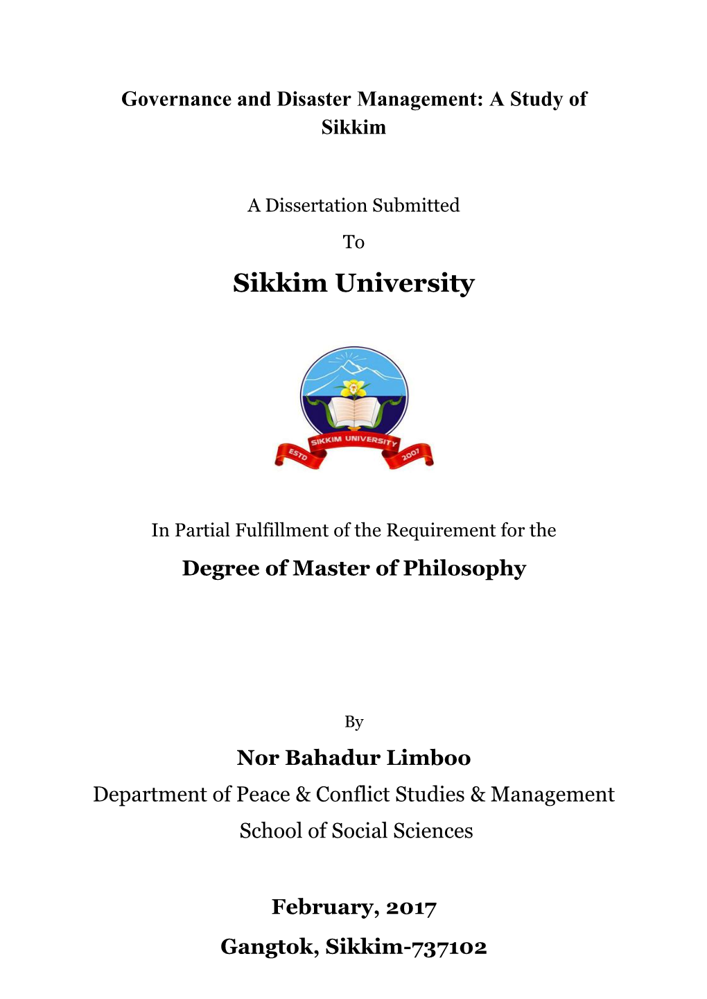 Sikkim University