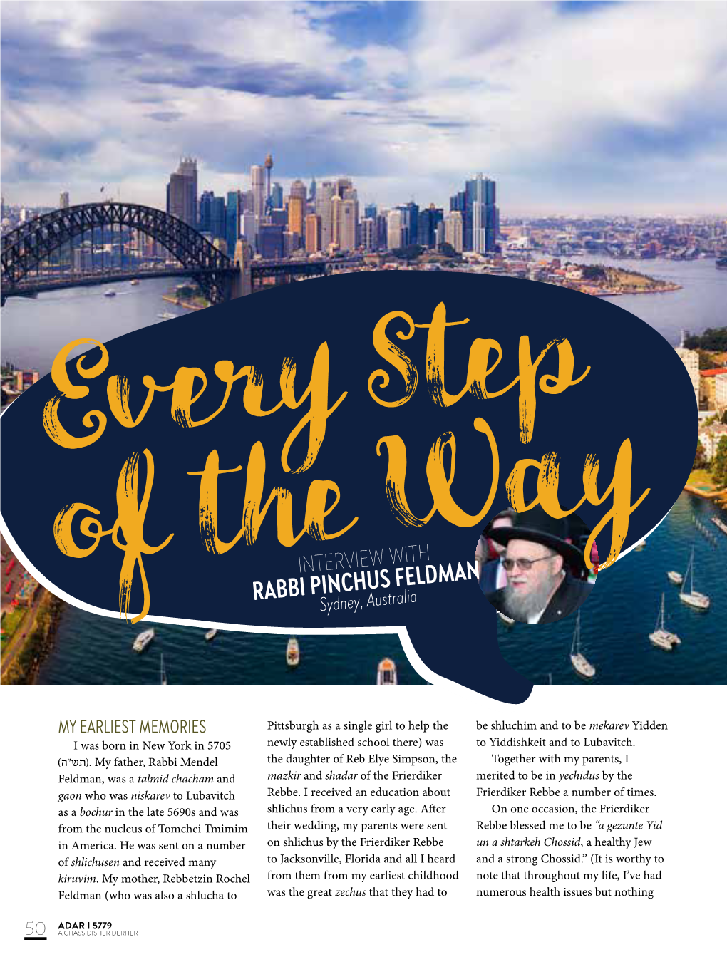 RABBI PINCHUS FELDMAN of Thesydney, Australiaway