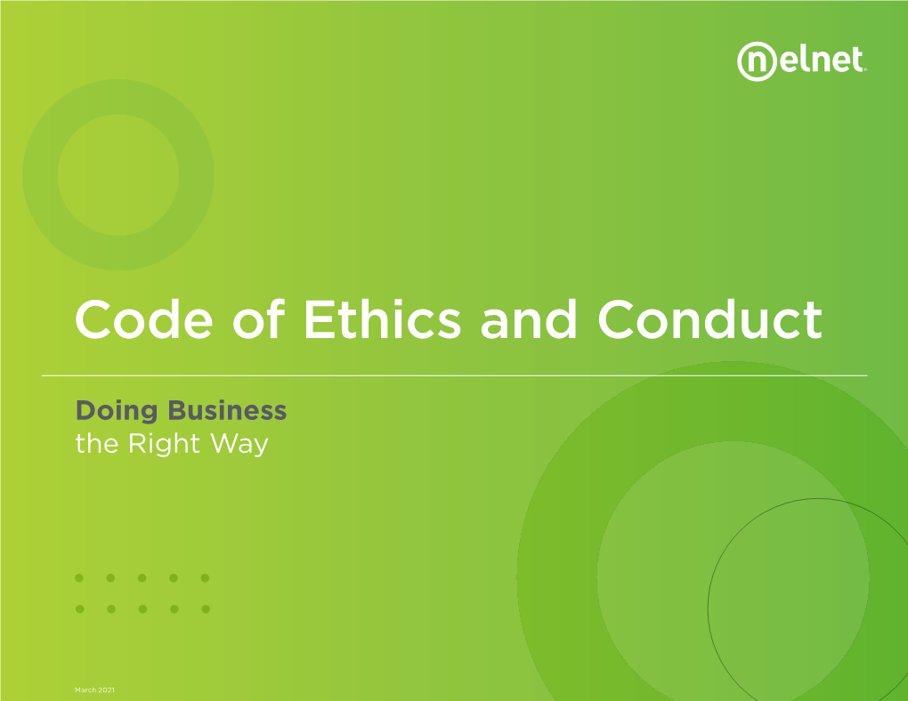 Code of Ethics and Conduct