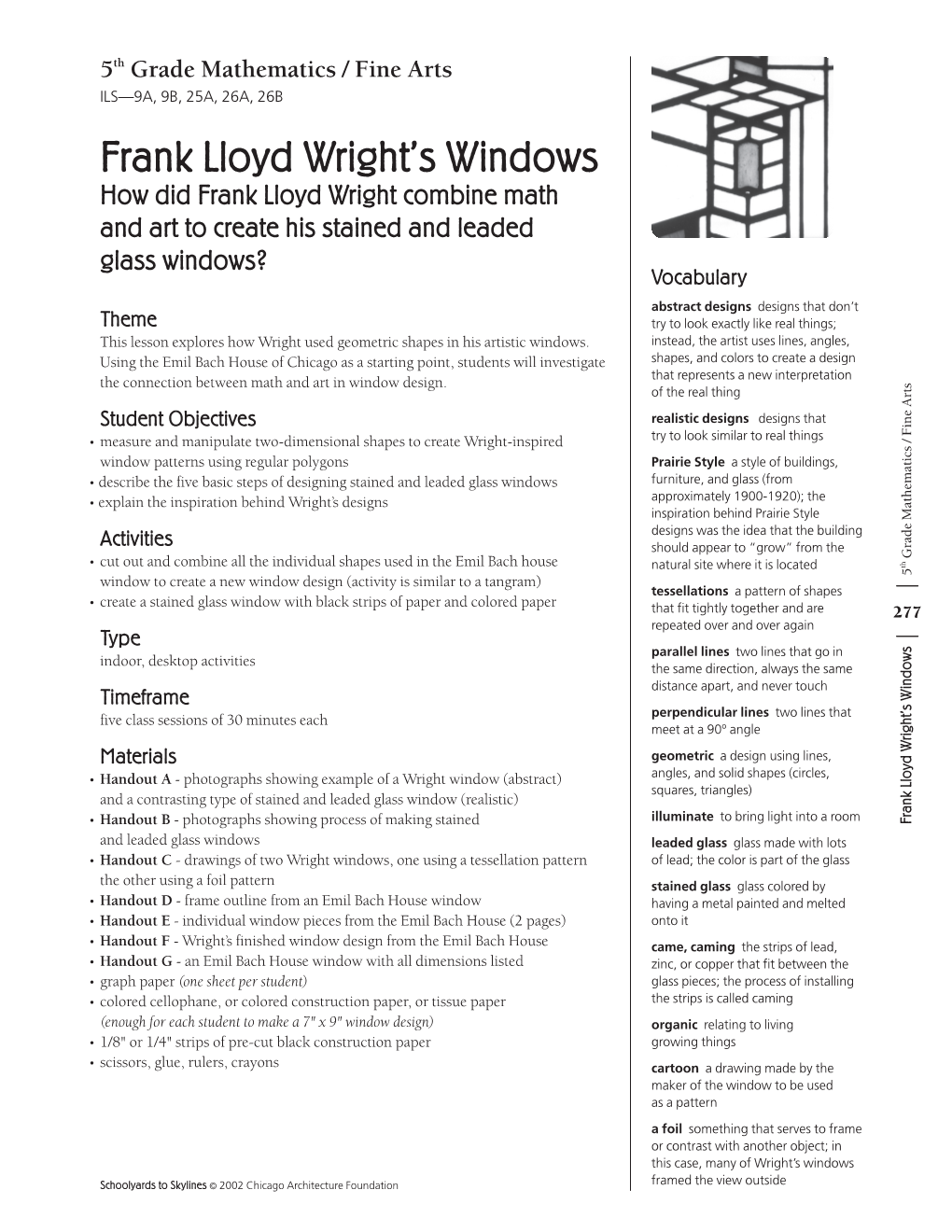 Frank Lloyd Wright's Windows