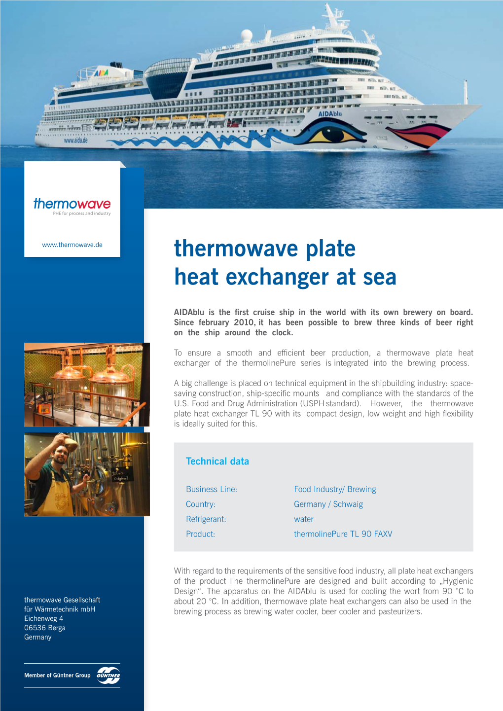 Thermowave Plate Heat Exchanger at Sea