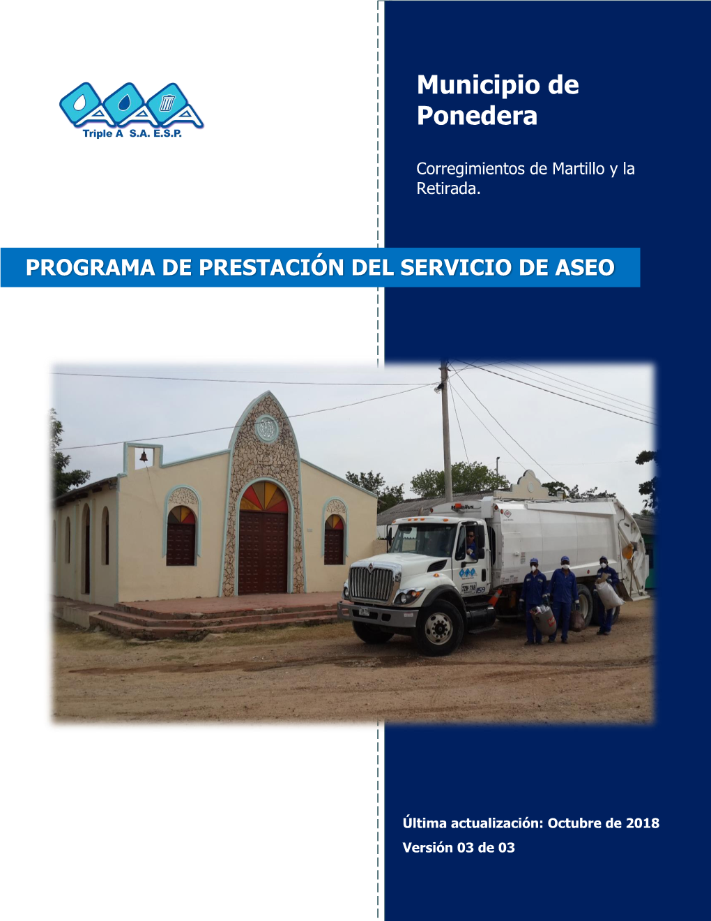 PROGRAMA DE PRESTACIÓN DEL SERVICIO DE ASEO Municipio De