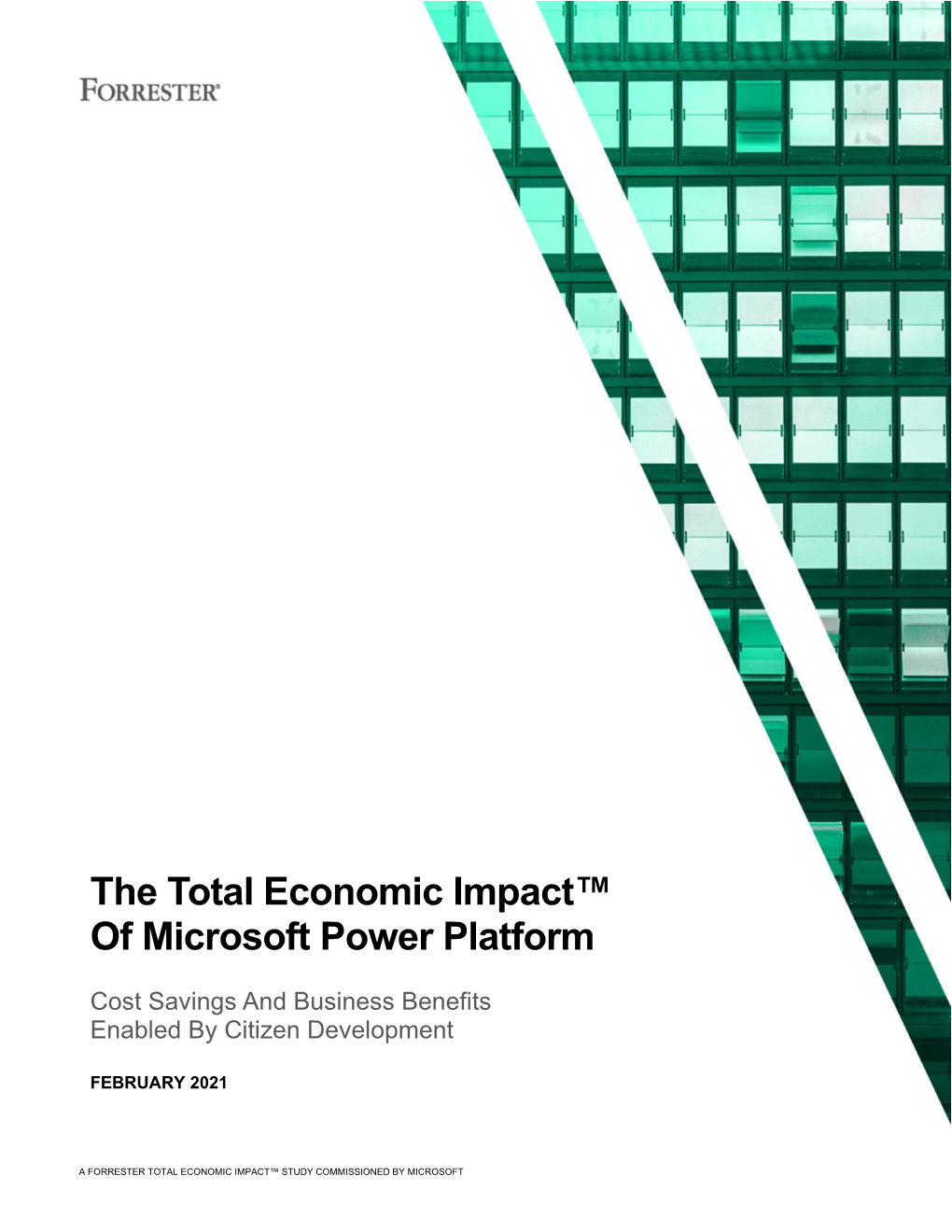 The Total Economic Impact™ of Microsoft Power Platform