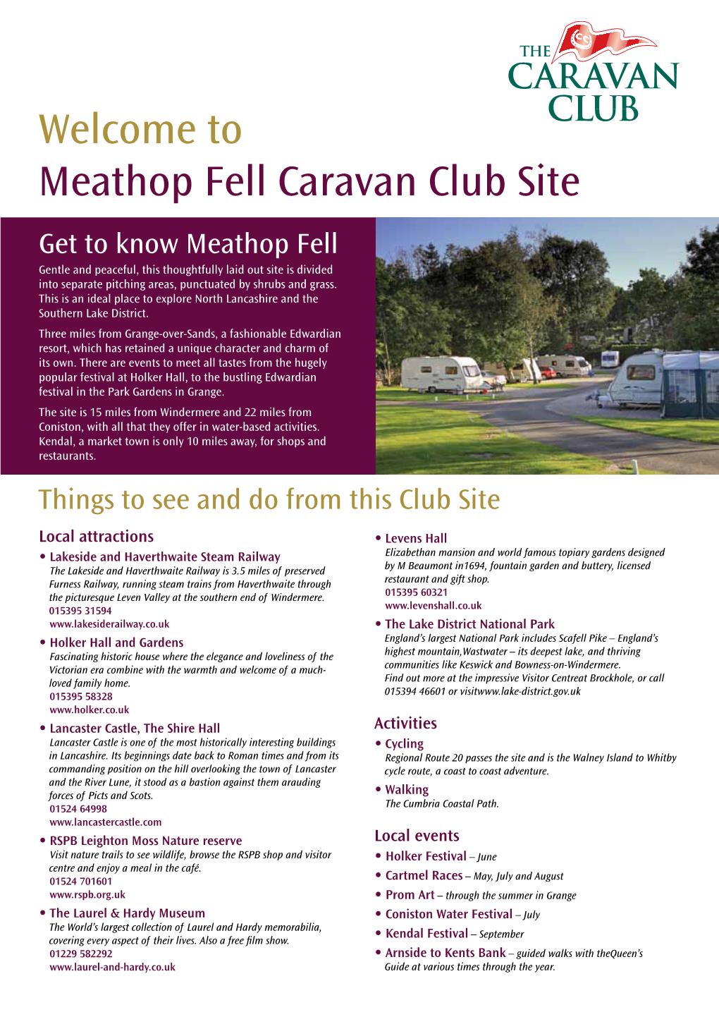 Meathop Fell Caravan Club Site