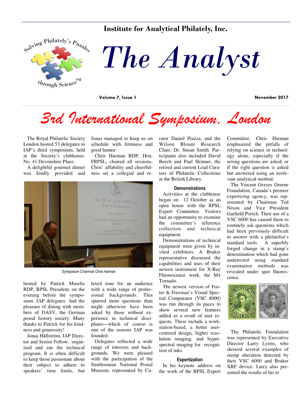 The Analyst Volume 7, Issue 1, November 2017