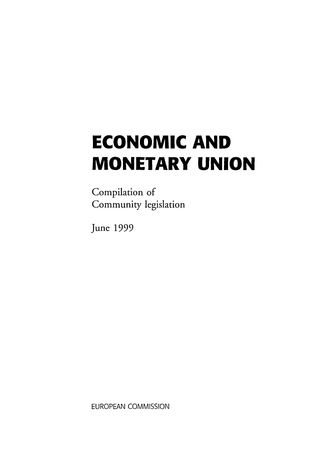 Economic and Monetary Union