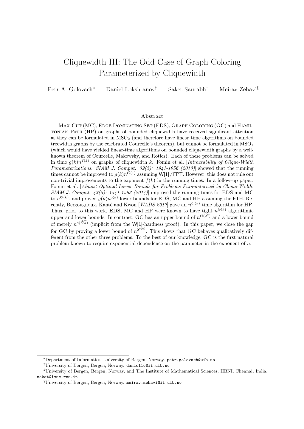 The Odd Case of Graph Coloring Parameterized by Cliquewidth