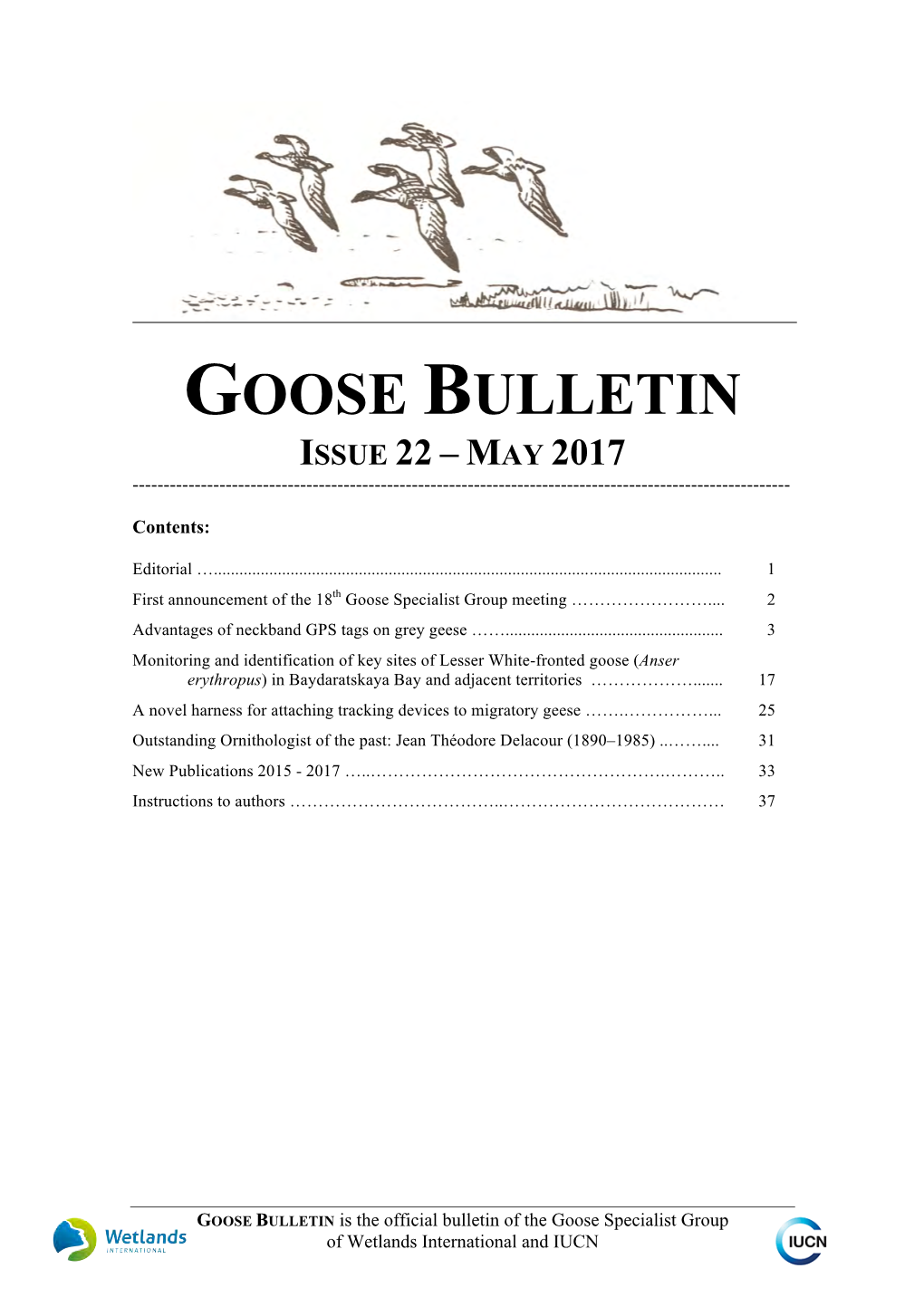 Goose Bulletin 22